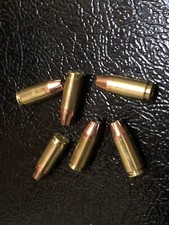6 Pack Of 9mm Hollow Point Bullet Fridge Toolbox Magnets picture
