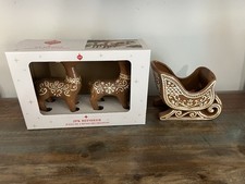 2026 ALDI Merry Moments GingerBread Sleigh and Reindeers picture