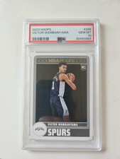 🔥🔥2023-24 Panini NBA HOOPS  Tribute Victor Wembanyama #298 PSA GEM MINT  10🔥 picture