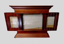 Vintage Fetco Wooden Handcrafted French Door Opening Double/ Triple Frame Glass picture
