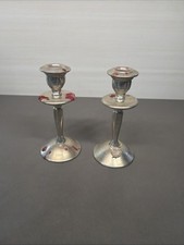 (2) Elegant CANDLESTICKS PLATOR Made in Spain Bt13 picture