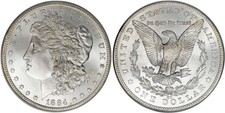 5 💎1884‑CC Morgan Tribute💎Premium Token-Sharp Strike💎Collector Display Piece picture