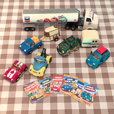 Vintage Chevron Cars Toy Lot of 9 Travis Tanker Pete Pick-Up Manuals picture