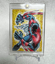 2026 Topps Chrome Marcel Spider-Man 2099 Sketch Card Warlick  1/1 picture