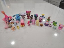 Huge Mixed Toy Figure Lot Disney Olaf Peppa Pig Blues Clues Care Bears Mini Doll picture