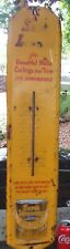 ANTIQUE USA SATIN LUMINALL PAINT STORE ADVERTISING THERMOMETER SIGN WALL CEILING picture