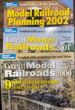 3 Great Model Railroads Magazines - 2000, 2001 & 2002 in good condition picture