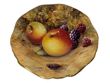 Royal Worcester Small Footed Dish,  Fruit by John Freeman — Puce Mark picture