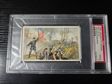 Rare 1887 N99 Battle Scenes Battle of Fredericksburg PSA 2 Gail & Ax tobacco picture
