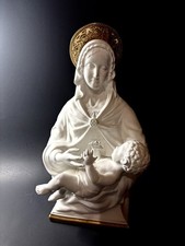 Boehm Porcelain Bisque Madonna With Child Made in England Signed #40361 picture