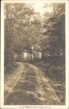 Jefferson Highlands NH Dirt Road c1900s-10s Real Photo SHOREY Postcard bhn picture