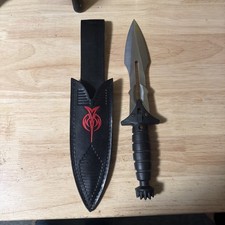 Vintage USA United Cutlery UC726 Phoenix Star Trek Klingon Dagger Knife & Sheath picture
