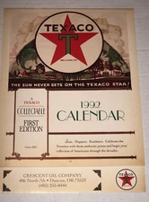 vintage Texaco star1992 calendar through the decades New old stock picture