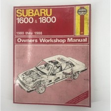 Haynes Subaru 1600 1800 Repair Manual 1980-1988 Brat XT Sedan Wagon Book 681 picture