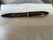 VINTAGE W.A. SHEAFFER BLACK AND PEARL LIFETIME WHITE DOT FOUNTAIN PEN USA MADE picture