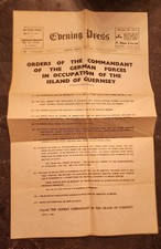 1942 Guernsey England Channel Island Newspaper German Occupied Order Classifieds picture