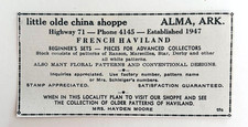1961 Little Olde China Shoppe Antiques Advertisement Alma Arkansas F14D picture