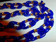 Vintage Archimede Seguso Chanel Glass Chain Murano Necklace Unsigned picture