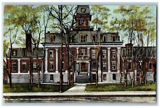 Oshkosh Wisconsin WI Postcard Winnebago County Court House Building 1908 Antique picture