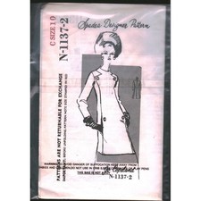 Vintage Spadea Designer Pattern Jo Copeland N-1137-2 Mod Dress Size 10 1960s picture