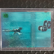 Topps 2018 Star Wars Galaxy Trench Run #83 Green /199 picture