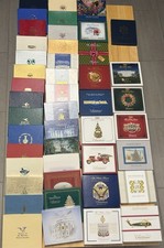 White House Historical Association Ornaments 1981-2024 Boxes & Papers 44 + 1 picture
