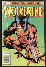 Wolverine #4 (12/1982) WP~Limited Series Newsstand Edition~Claremont & Miller picture