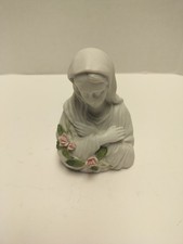E 5340 Enesco Madonna Virgin Mary Porcelain Religious Figurine Mexico 1986 picture