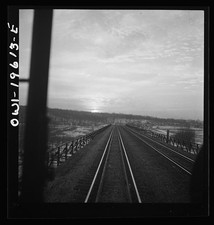 Fort Madison Iowa 1943 Atchison Topeka Santa Fe Railroad Yard Bridge Tracks picture