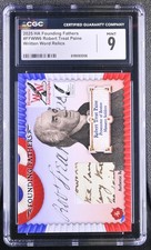 Robert Treat Paine Written Word Relic /57 CGC 9 2025 HA Founding Fathers #FFWW6 picture