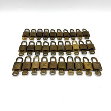 Louis Vuitton Padlock Key Gold Tone Authentic 30pcs picture