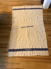 VINTAGE  WW2 US Navy Military Wool Blanket - 