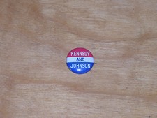 VINTAGE 1960 KENNEDY AND JOHNSON 3/4