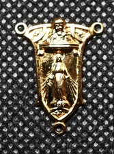 Stuller Solid 14k Yellow Gold Rosary Center 2 Grams 14kt Religious Jewelry picture