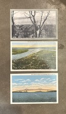 Vintage postcard lot 3 Cards Mississippi River picture