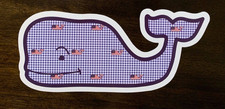 NEW Vineyard Vine Large American Flag Whales Check Sticker Decal picture