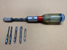 Vintage Yankee Handyman No. 233H Spiral Ratcheting Push Screwdriver With 5 Bits picture