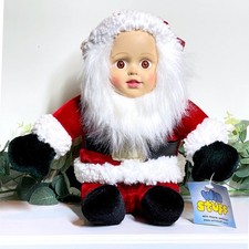 Good Stuff Child Santa Claus Plush Doll Stuffed Christmas Holiday Toy Vinyl Face picture
