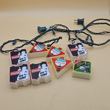 Blow Mold Plastic Vintage Coca-Cola String Light Covers - Set of 8 picture