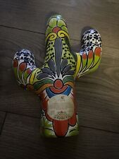 Talavera Cactus Mexican Pottery Home Decor Indoor Outdoor Hand Painted 10.5” picture