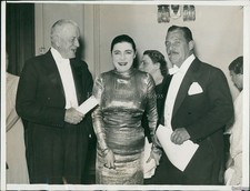 1935 Fannie Hurst Authoress Thomas J Watson At Womens Tribute Event Photo 7x9 picture