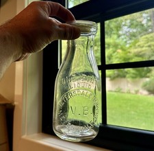 Meyersdale Dairy VB Meyersdale PA Emb Pt Milk Bottle Slug Plate Dated 1931 Nice picture