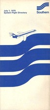 Southern Airways system timetable 7/1/78 [6011] picture