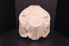 Vintage Victorian French Lamp Shade Art Nouveau Fringe embroidered ATQ 14