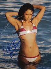 Christina Milian autographed 8x10 swimsuit photo no COA picture
