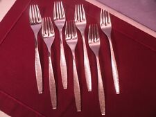 Set Of 7 Oneida 1881 Rogers Stainless MONTINA INDIO Pattern Dinner Forks 7 1/4