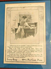1910 Ivory Soap Advertisement Scribner's Magazine (pg 128)  9 x 11.5 in Framed picture