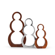 Nambe MT1826 Snowman Silhouettes Set of 3 picture
