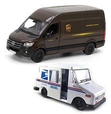 - UPS Mercedes-Benz Sprinter + United States Postal Mail Truck Grumman LLV 5 picture