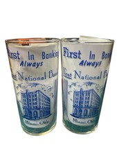 First National Bank Miami Oklahoma (2) Glasses picture
